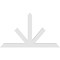 Ekena Millwork Saratoga Architectural Grade PVC Gable Bracket, 60"W x 35"H x 2"D x 4"F, 14/12 Pitch GBP060X35X0204SAR00 - alternate 2